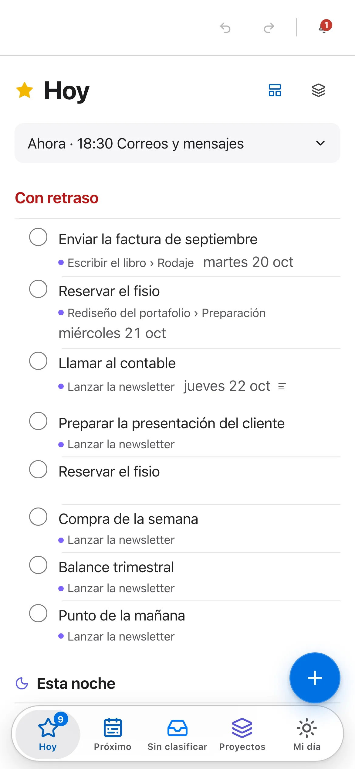 Hoy en el móvil